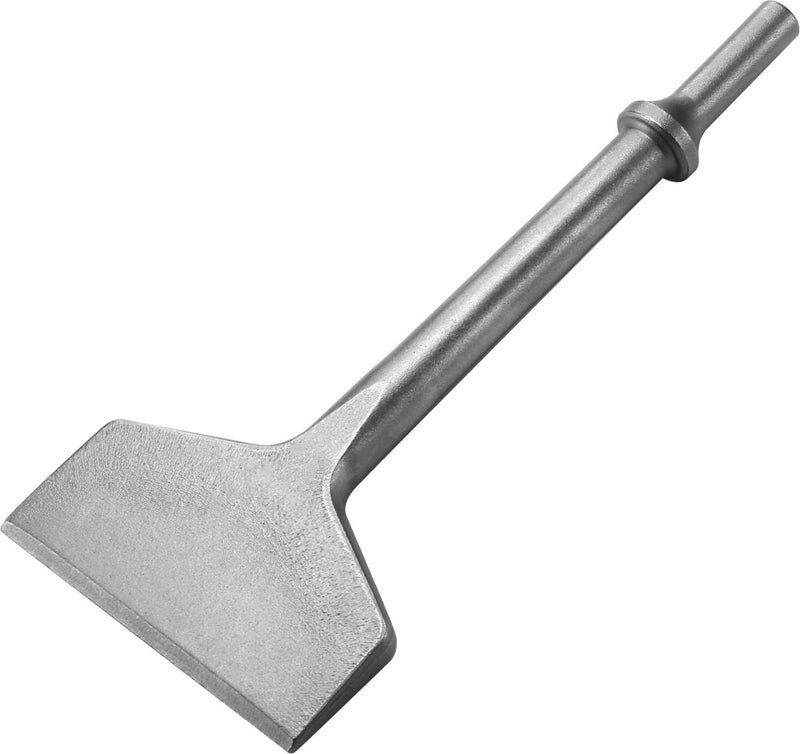 Firecore Air Hammer Chisel Bits, Firecore 3 Inch Wide Air Floor Scraper 0.401 in Shank Tile Thinset Scaling Adhesive Removal, Impact Pneumatic Air Hammer Chisel Spring Attachments - FS18375 - Image 1